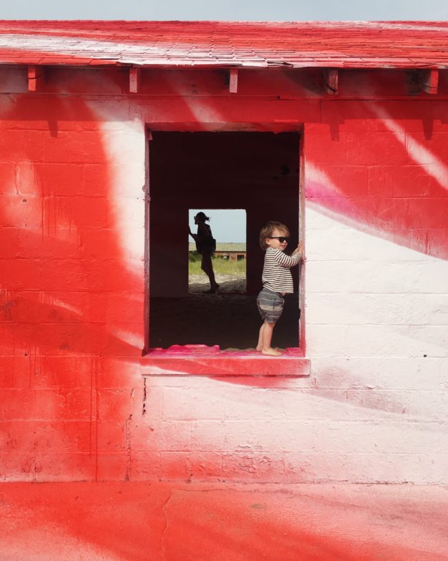 Katharina Grosse's Rockaway Colors installation in Fort Tilden for MoMA PS1