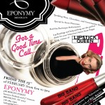 Eponymy x Lipstick Queen "For A Good Time Call" event artwork