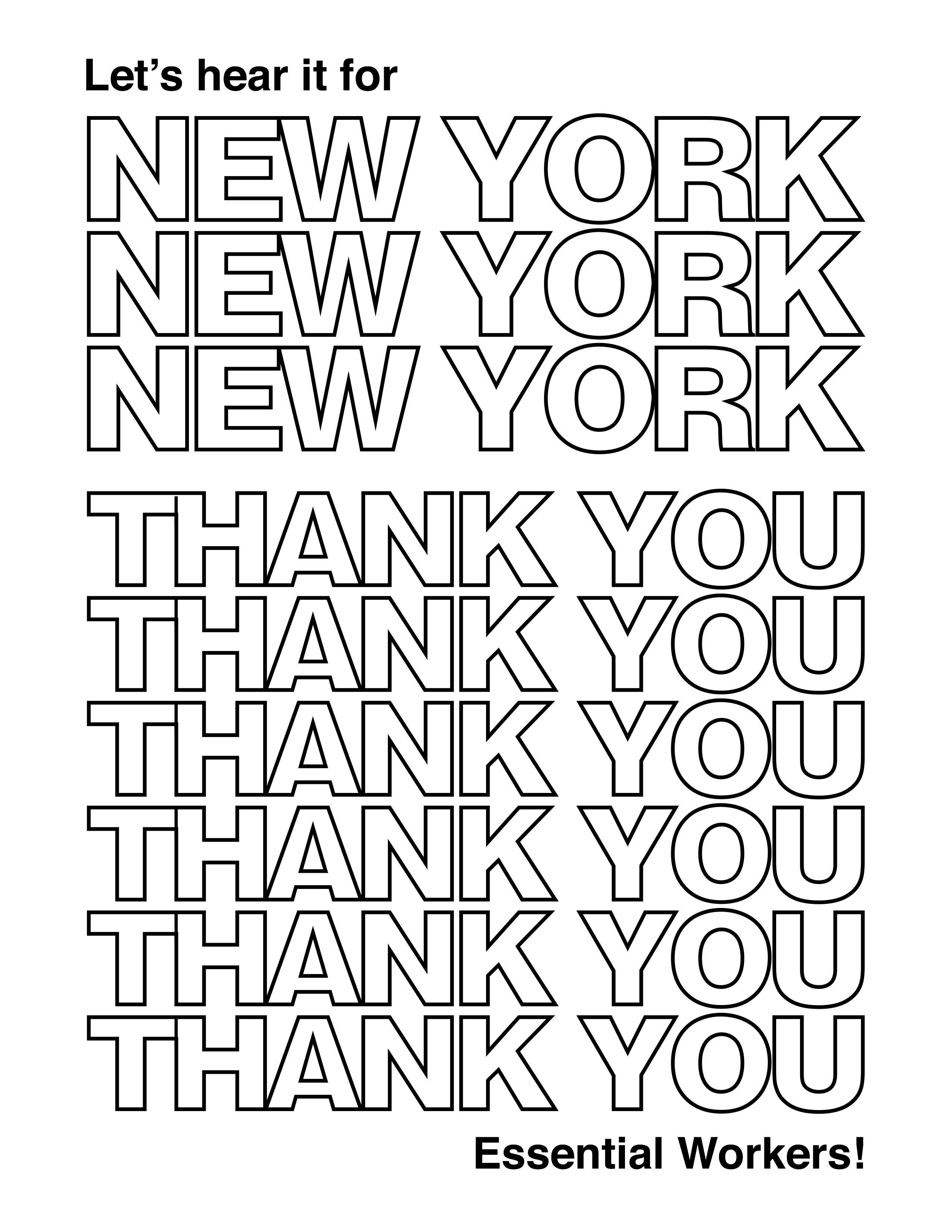 Downloadable Signs and Coloring Sheets to say Thank You to ...